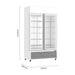 Thermaster Colourbond Upright Beverage Fridge 2 Doors White 885L - LG-1000P