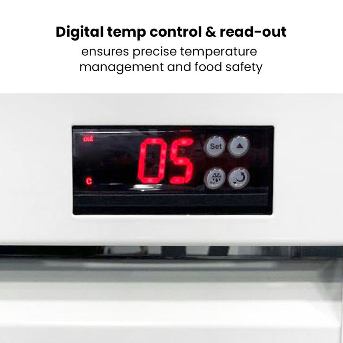 Thermaster Colourbond Upright Beverage Fridge 2 Doors White 885L - LG-1000P