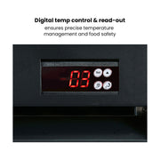 Thermaster Large 2 Glass Door Colourbond Upright Drink Fridge 1200L - LG-1200BP