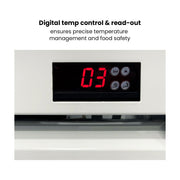 Thermaster Three Glass Door Colourbond Upright Drink Fridge 1200L - LG-1203P