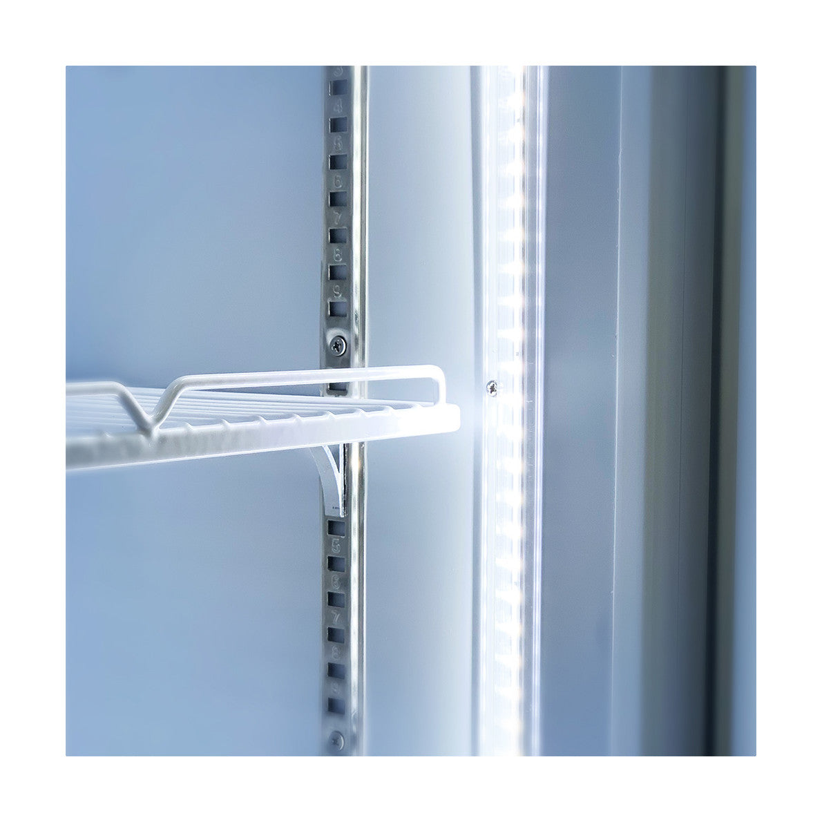 Thermaster Single Glass Door Colourbond Upright Drink Fridge 370L - LG-370P