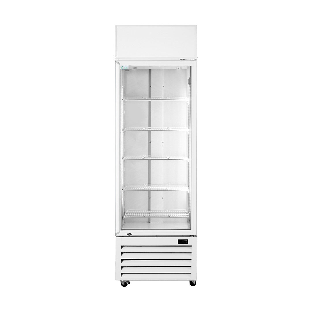 Thermaster Single Glass Door Colourbond Upright Drink Fridge 370L - LG-370P