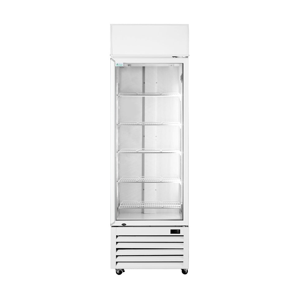 Thermaster Single Glass Door Colourbond Upright Drink Fridge 370L - LG-370P