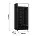 Thermaster 2 Glass Door Colourbond Upright Drink Fridge 580L - LG-580BP