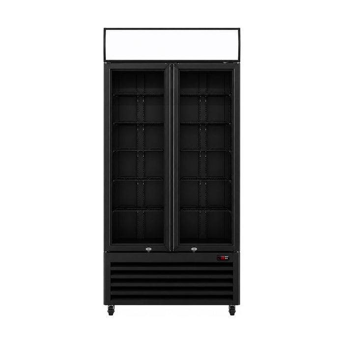 Thermaster 2 Glass Door Colourbond Upright Drink Fridge 580L - LG-580BP