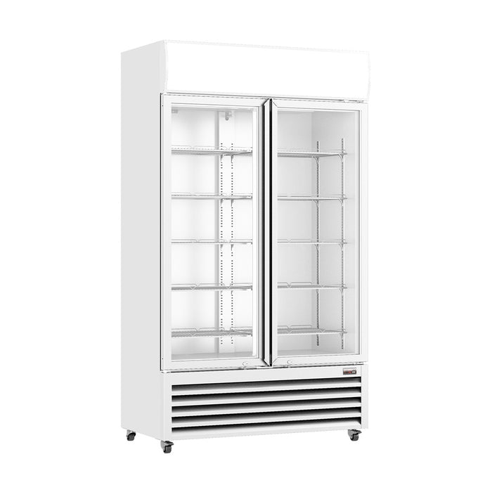 Thermaster Two Glass Door Colourbond Upright Drink Fridge 730L - LG-730P