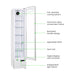 Thermaster SlimFit Upright Glass Door Beverage Fridge - LG166FA