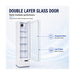Thermaster SlimFit Upright Glass Door Beverage Fridge - LG166FA