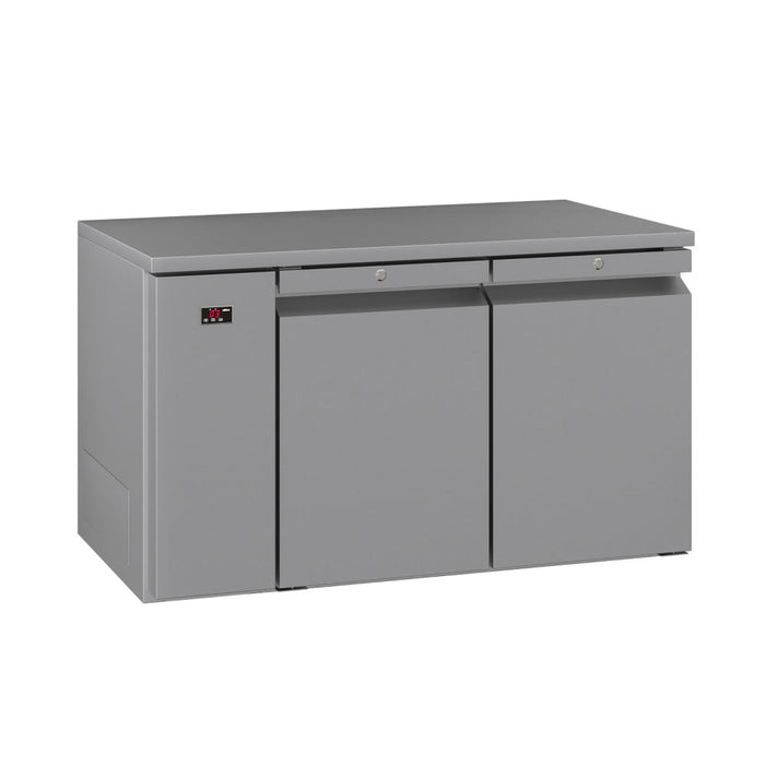 Williams Opal - Two Solid Door Stainless Steel Remote Under Counter Storage Freezer - LO2RSS