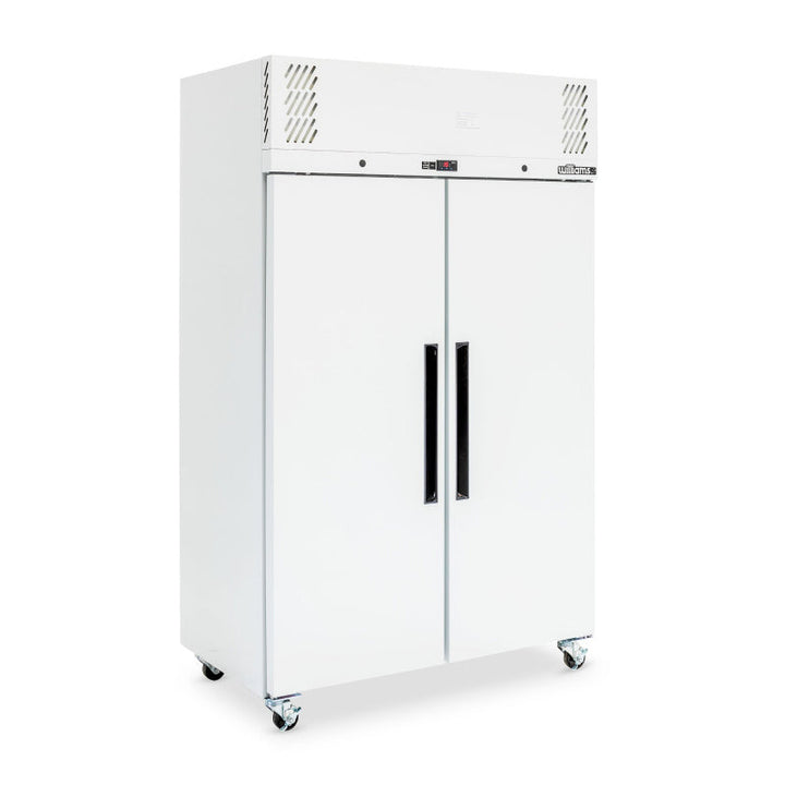 Williams Pearl - Two Solid Door White Colorbond Upright Storage Freezer - LP2SWHC