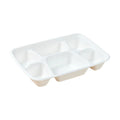 PakMax Sugarcane 6-Compartment Lunch Tray - LT-61