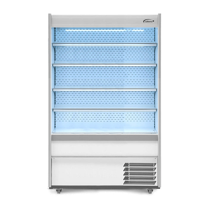 Williams Gem Multideck - White Open Deck Fridge with Night Blind - M125MTWCN