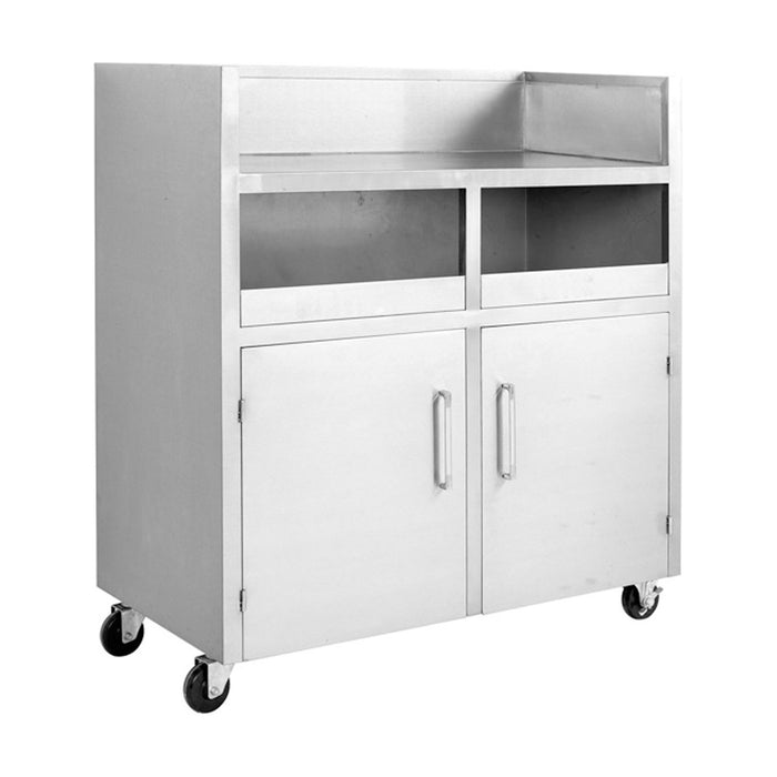Modular Systems Stainless Steel Double Bin Mobile Station - MBS118