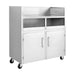 Modular Systems Stainless Steel Double Bin Mobile Station - MBS118