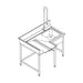 Fagor Pre-Rinsing Sink Bench w/ Introductor of Baskets - MCFD-1000D