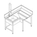 Fagor Pre-Rinsing Sink Bench w/ Introductor of Baskets - MCFD-1000I