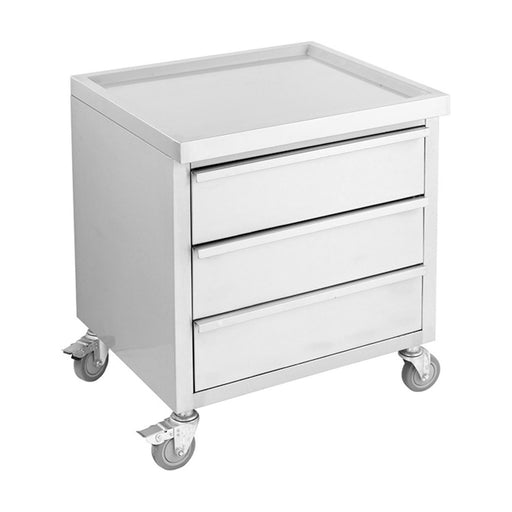Modular Systems Stainless Steel Mobile Work Stand with 3 Drawers - MDS-6-700