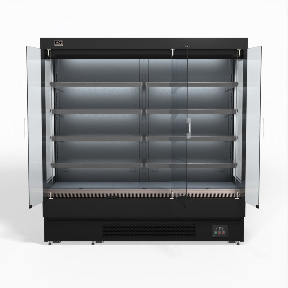 AG 1940mm Supermarket Multi Deck Showcase 3 door Glass Fridge 1125L - MSD2000