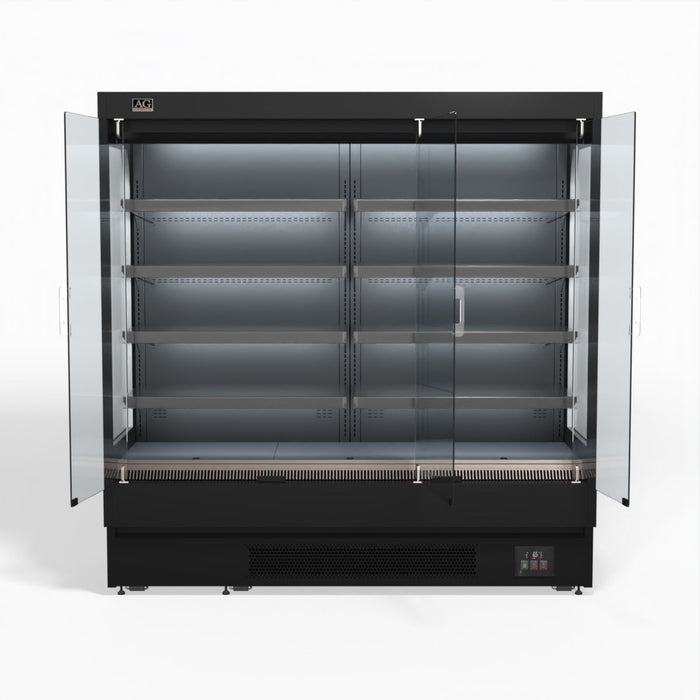 AG 1940mm Supermarket Multi Deck Showcase 3 door Glass Fridge 1125L - MSD2000