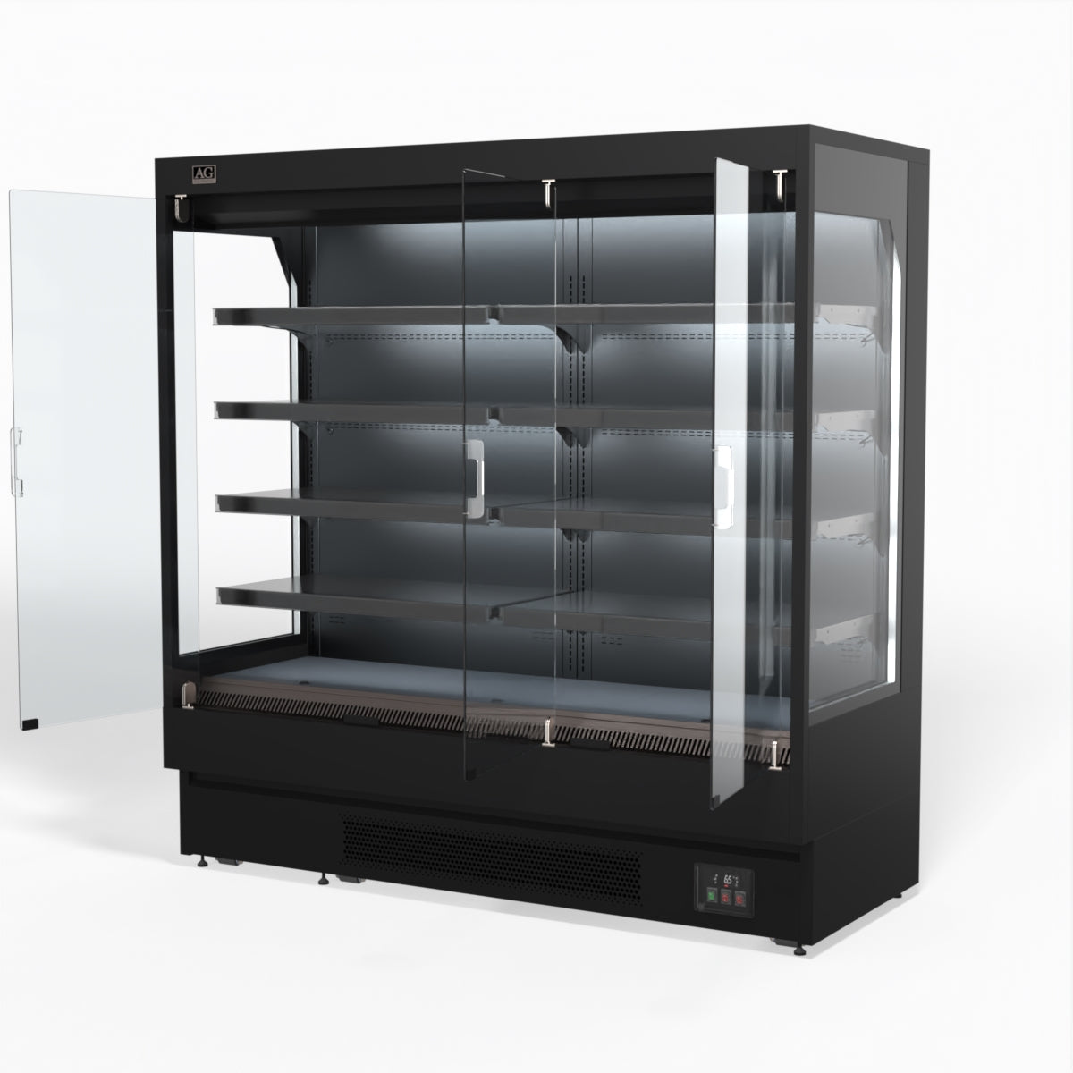 AG 1940mm Supermarket Multi Deck Showcase 3 door Glass Fridge 1125L - MSD2000