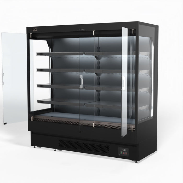 AG 1940mm Supermarket Multi Deck Showcase 3 door Glass Fridge 1125L - MSD2000