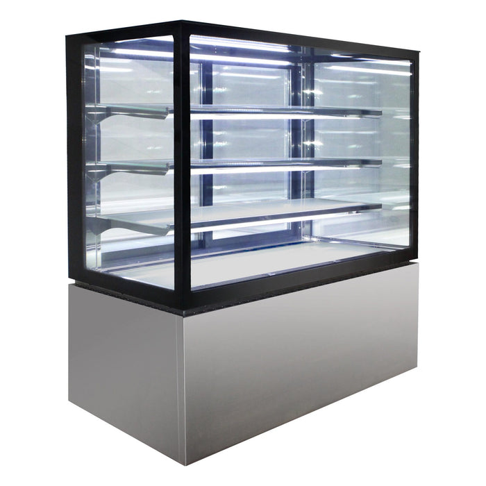 Anvil 4 Tier Square Glass Cake/Cold Display With Self Service Doors - NDSV4730SS