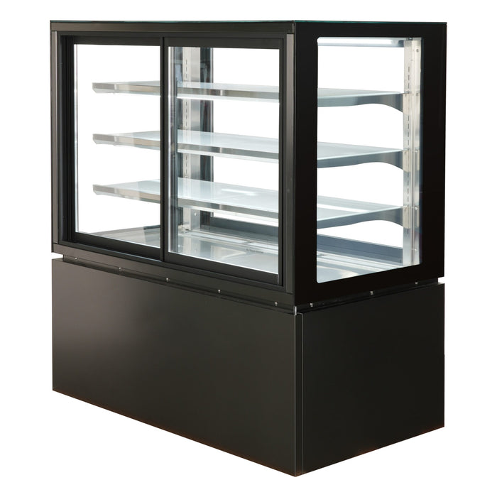 Anvil 4 Tier Square Glass Cake/Cold Display With Self Service Doors - NDSV4740SS