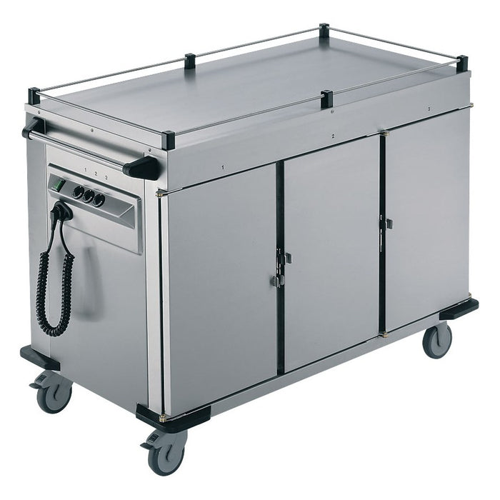 Rieber 3 x Heated Cabinets Mobile Food Transport Trolley - NORM-III-0