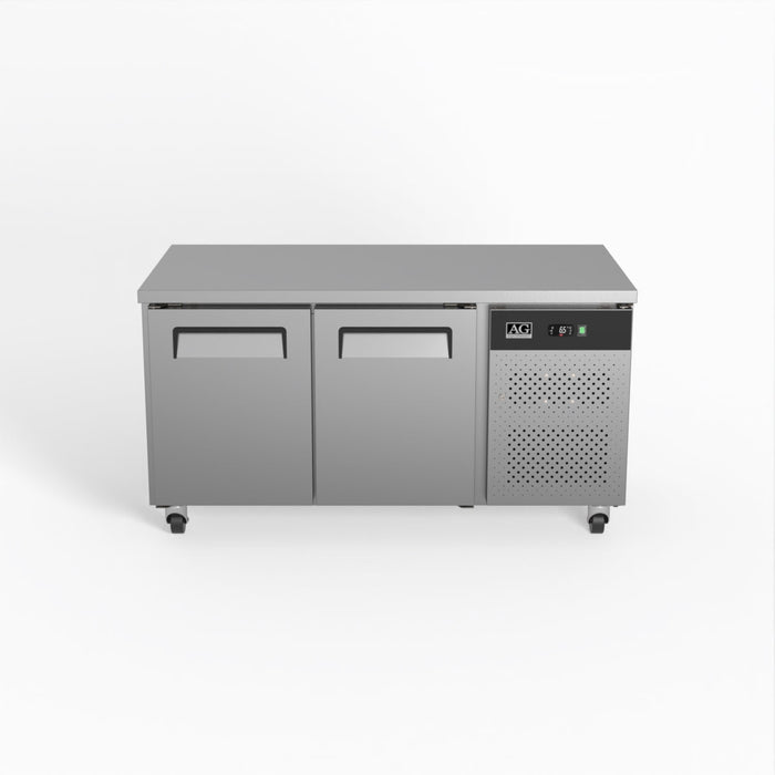 AG Two Door Commercial Worktop / Under Bench Fridge 800mm Depth 390L - PAX2100TN