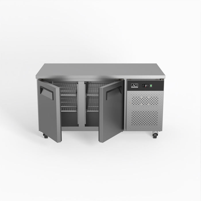 AG Two Door Commercial Worktop / Under Bench Fridge 800mm Depth 390L - PAX2100TN