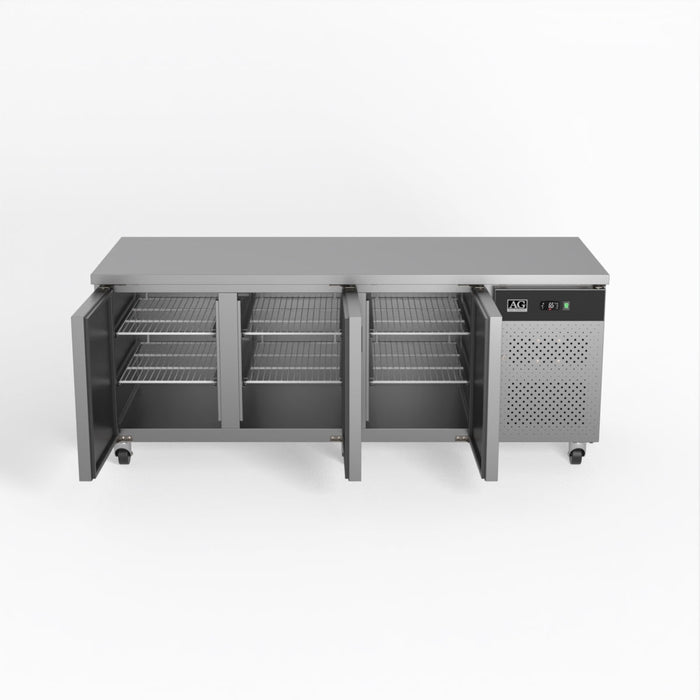 AG Three Door Commercial Worktop / Under Bench Fridge 800mm Depth 580L - PAX3100TN