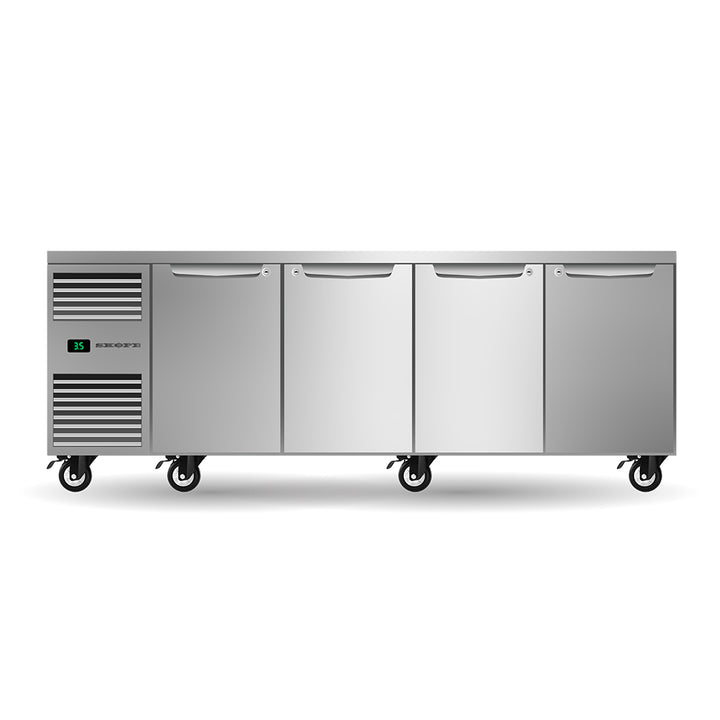 SKOPE ProSpec Four Solid Door Underbench GN 1/1 Fridge 609L - PG11.UBR.4.SD - Left