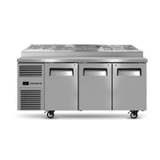 SKOPE ReFlex 3 Solid Door GN Compatible Pizza Preparation Fridge - RF8.PPZ.3.SD