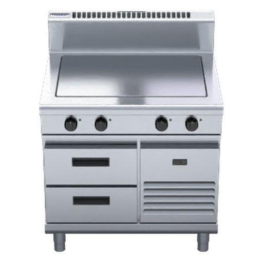 Waldorf 800 Series 900mm Electric Solid Top - Refrigerated Base - RN8104E-RB
