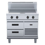 Waldorf 800 Series 900mm Electric Solid Top - Refrigerated Base - RN8104E-RB