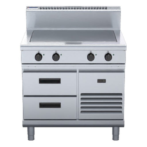 Waldorf 800 Series 900mm Electric Solid Top - Refrigerated Base - RN8104E-RB