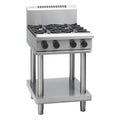 Waldorf 800 Series 600mm Gas Cooktop Low Back Version - Leg Stand - 2 Burner - RNL8403G-LS