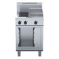 Waldorf 800 Series 600mm Electric Cooktop - Cabinet Base - 2 Burner + 300mm Griddle - RN8403E-CB