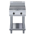 Waldorf 800 Series 600mm Electric Cooktop - Leg Stand - 600mm Griddle - RN8406E-LS