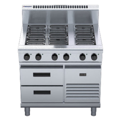 Waldorf 800 Series 900mm Electric Cooktop - Refrigerated Base - RN8600E-RB