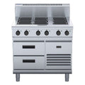 Waldorf 800 Series 900mm Electric Cooktop - Refrigerated Base - 6 Radiant Element - RN8600E-RB