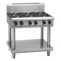 Waldorf 800 Series 900mm Gas Cooktop Low Back Version - Leg Stand - 6 Burner - RNL8600G-LS