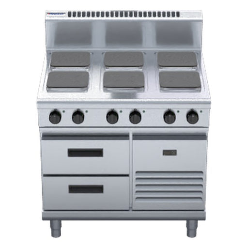 Waldorf 800 Series 900mm Electric Cooktop Sealed Hobs - Refrigerated Base - RN8600SE-RB