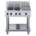 Waldorf 800 Series 900mm Electric Cooktop - Leg Stand - 4 Burner + 300mm Griddle - RN8603E-LS