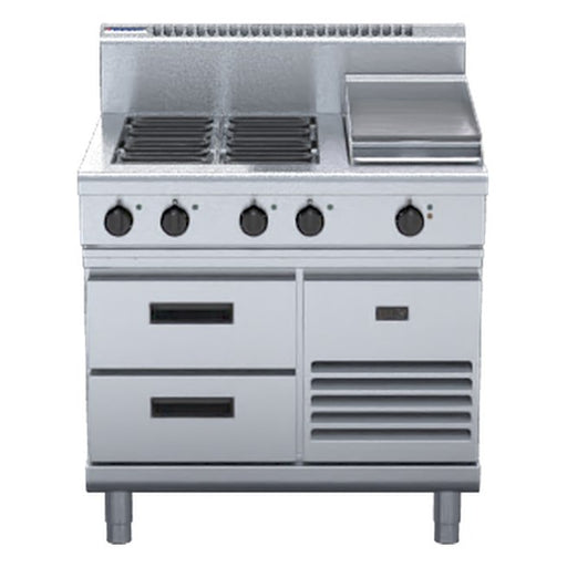 Waldorf 800 Series 900mm Electric Cooktop - Refrigerated Base - RN8603E-RB