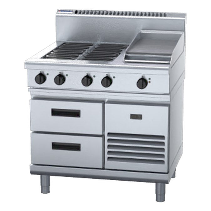 Waldorf 800 Series 900mm Electric Cooktop - Refrigerated Base - RN8603E-RB