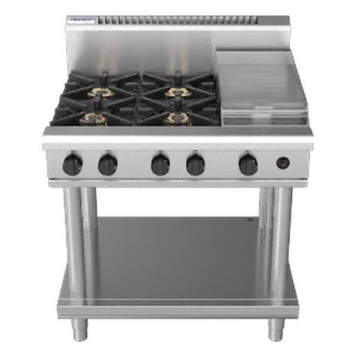 Waldorf 800 Series 900mm Gas Cooktop - Leg Stand - RN8603G-LS