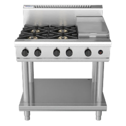 Waldorf 800 Series 900mm Gas Cooktop - Leg Stand - RN8603G-LS