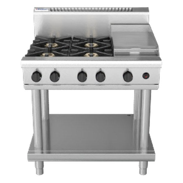 Waldorf 800 Series 900mm Gas Cooktop - Leg Stand - RN8603G-LS