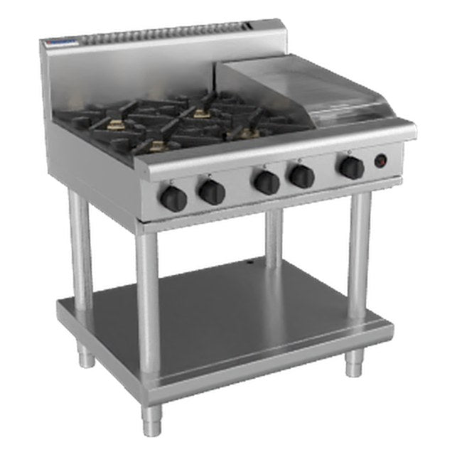 Waldorf 800 Series 900mm Gas Cooktop - Leg Stand - RN8603G-LS
